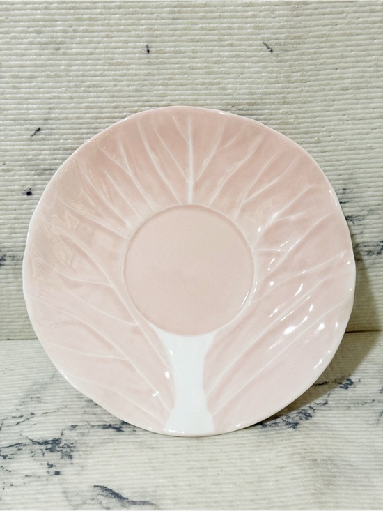 Tory Burch Accessories - Tory Burch x Dodie Thayer Pink Lettuce Ware Jewelry Trinket Dish / Small Plate